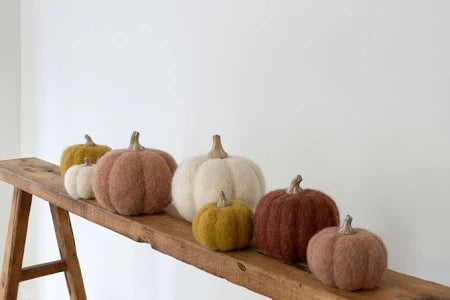 Felt Pumpkins - Oat