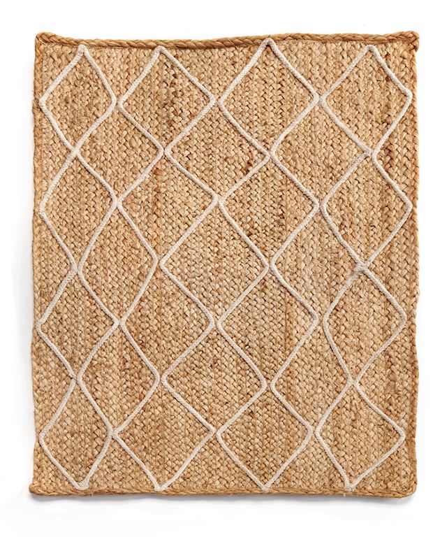 Cotton Diamond Jute Rug