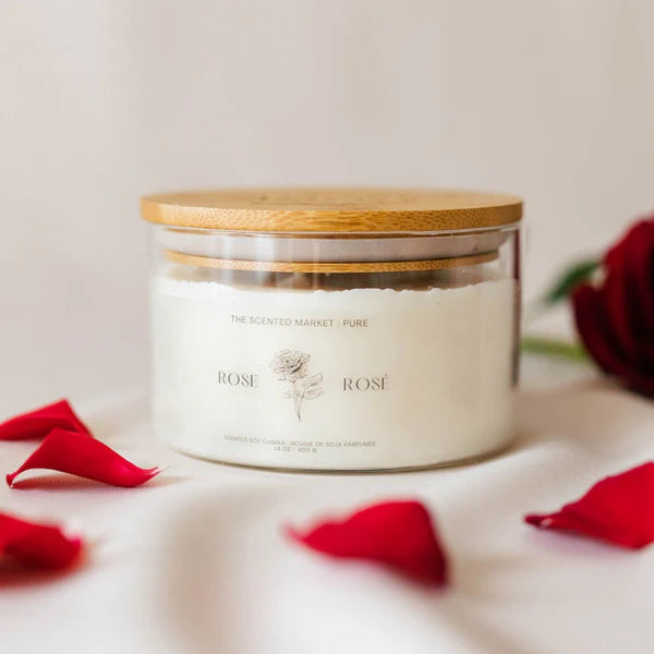 Pure ROSE - Soy Wax Candle 14 oz