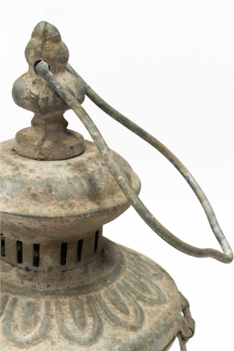 Rustic Hanging Lantern with Light