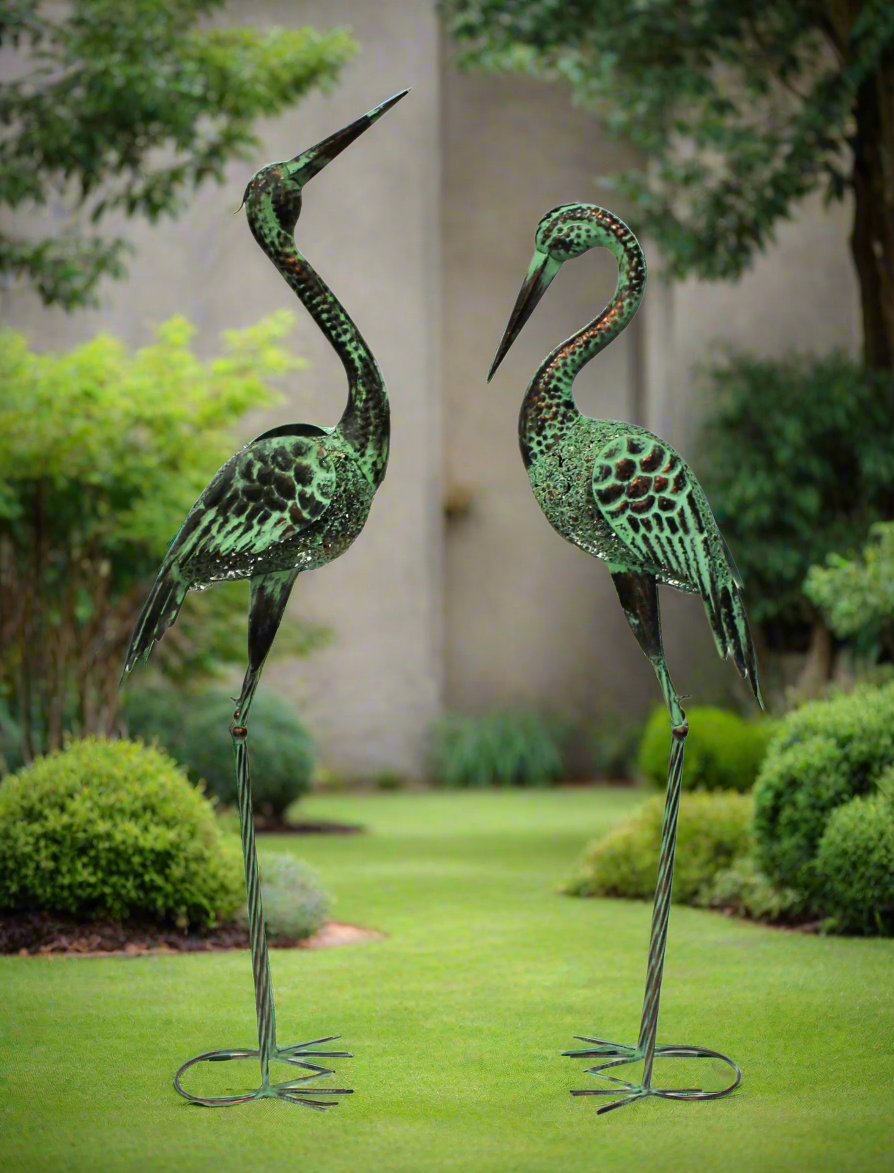 Vintage Green Crane
