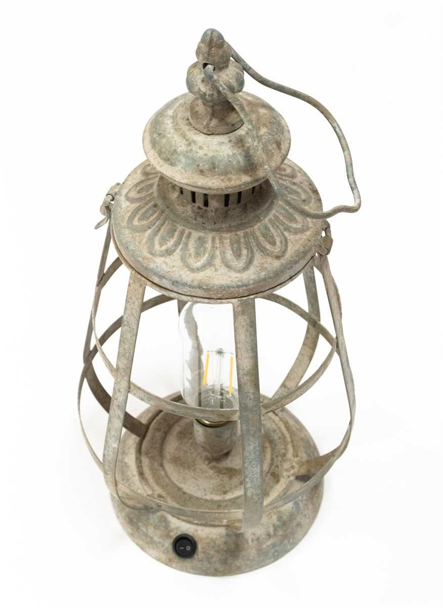 Rustic Hanging Lantern with Light