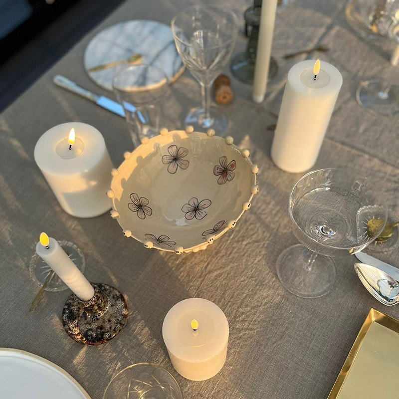 Wax LED Outdoor Candle 3x6