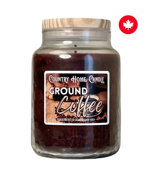 Ground Coffee Paraffin Candle