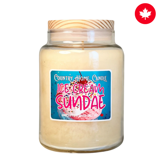 Ice Cream Sundae Paraffin Candle