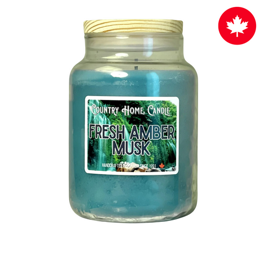 Fresh Amber Musk Paraffin Candle