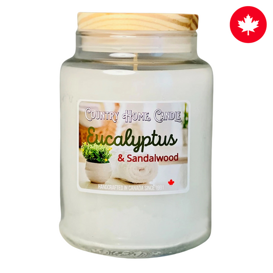 Eucalyptus & Sandalwood Paraffin Candle