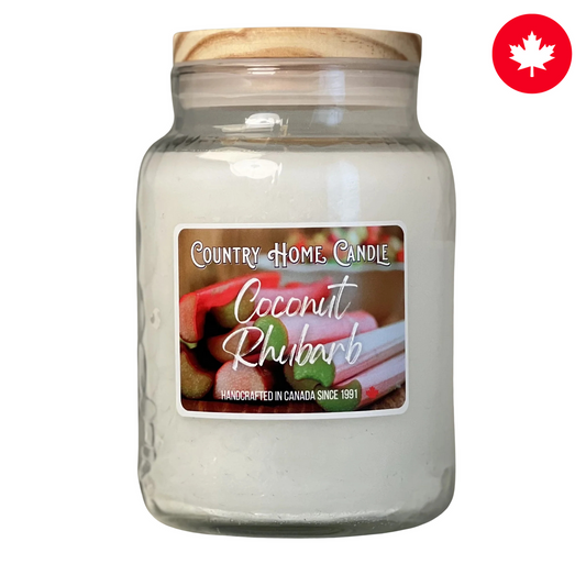 Coconut Rhubarb Paraffin Candle
