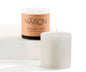 3x3 Rustic Pillar Candle - White