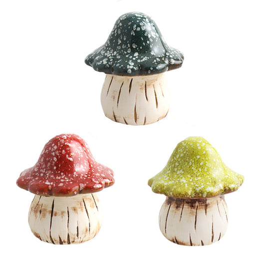 Ceramic Mushroom Decor
