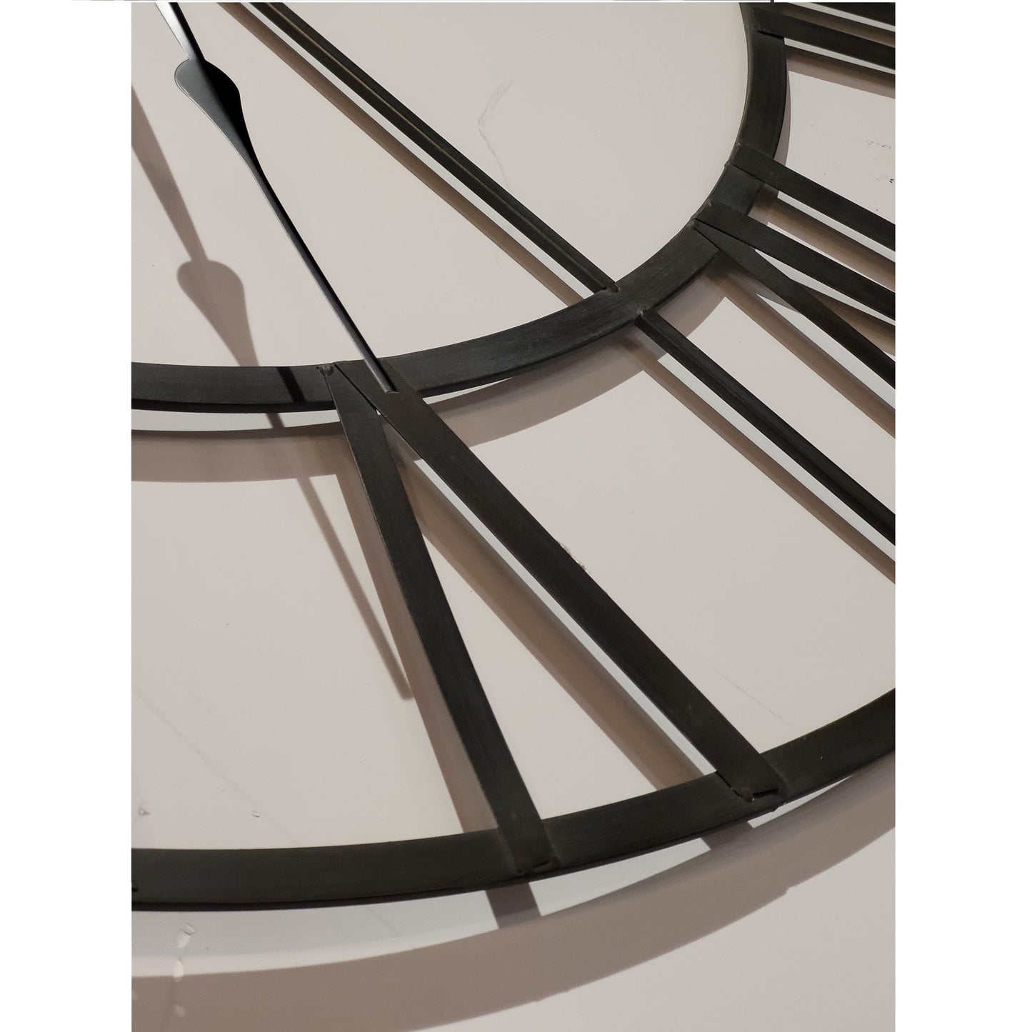 Metal Roman Numeral Clock