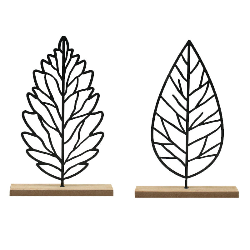 Metal Leaf Decor