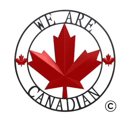 We Are Canadian Wall Decor