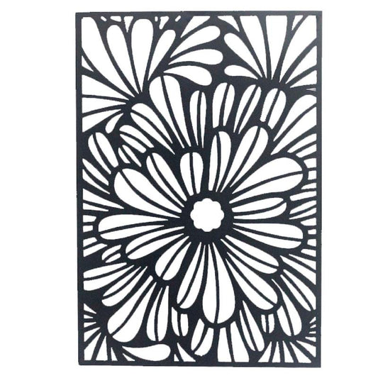 Floral Metal Wall Plaque