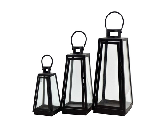 Modern Black Framed Lantern