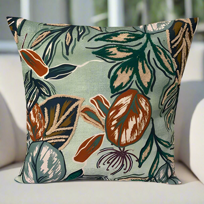 Outdoor Floral Pillow