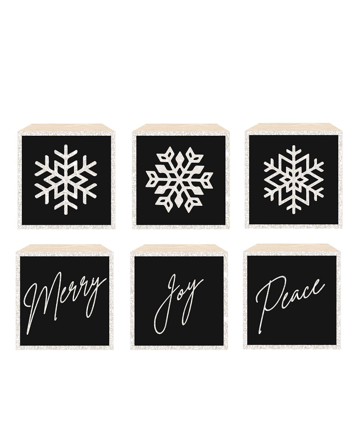 Mini Holiday Desk Block Decor