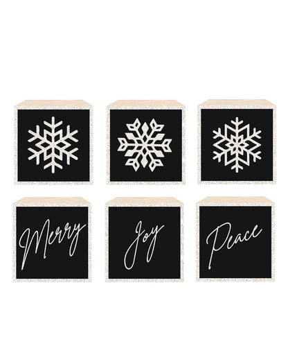 Mini Holiday Desk Block Decor