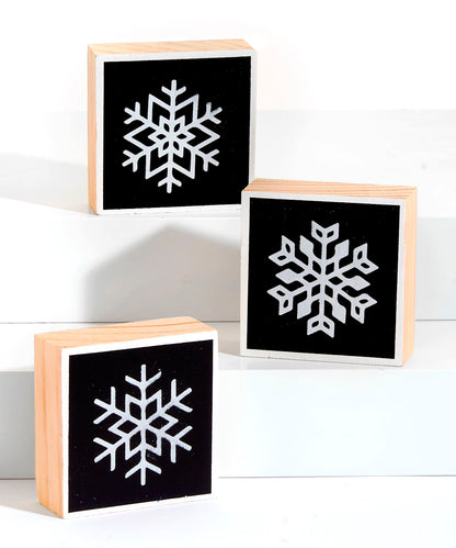 Mini Holiday Desk Block Decor