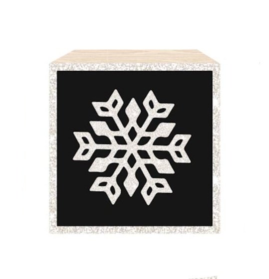 Mini Holiday Desk Block Decor