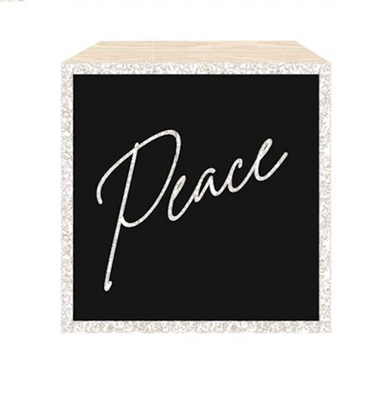 Mini Holiday Desk Block Decor