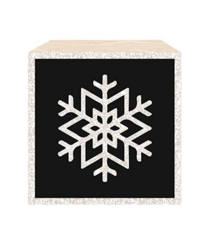 Mini Holiday Desk Block Decor