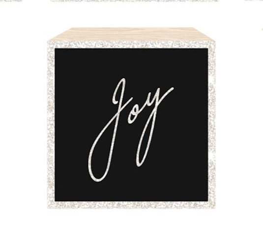 Mini Holiday Desk Block Decor