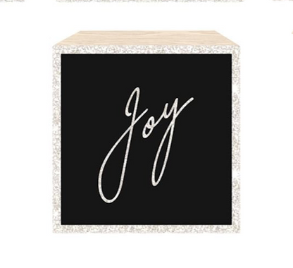 Mini Holiday Desk Block Decor