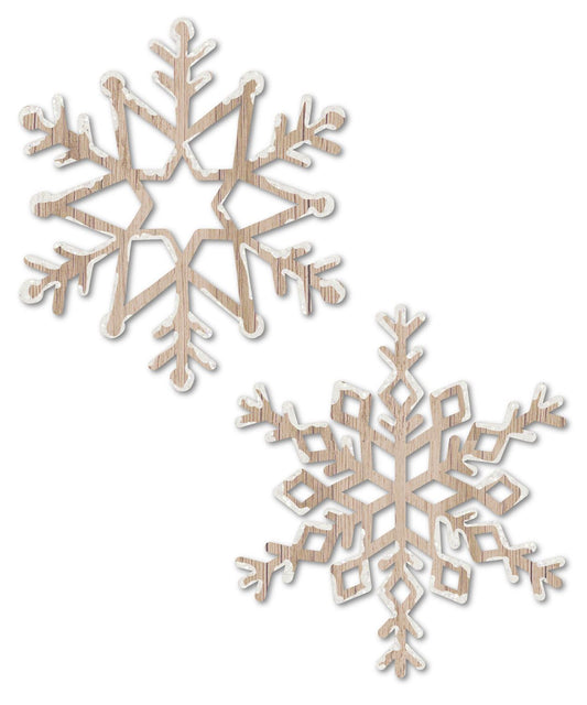 Wood Snowflake Ornaments
