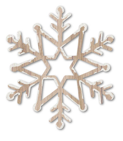 Wood Snowflake Ornaments