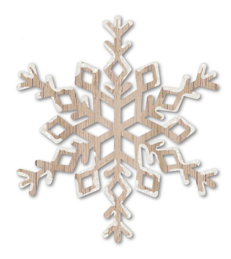 Wood Snowflake Ornaments