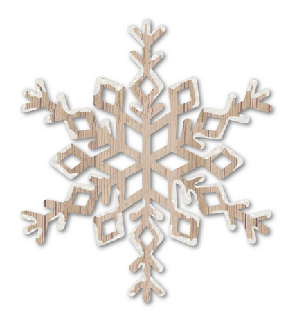 Wood Snowflake Ornaments