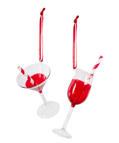 Glass Drink Ornament