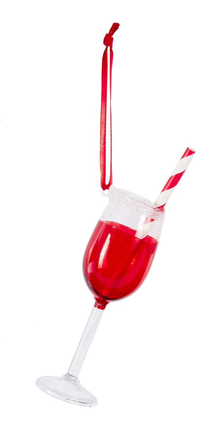 Glass Drink Ornament