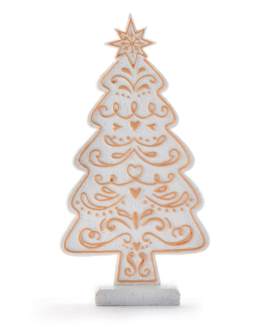 White & Gold Decorative Christmas Tree