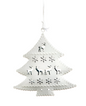 White Metal Christmas Ornament