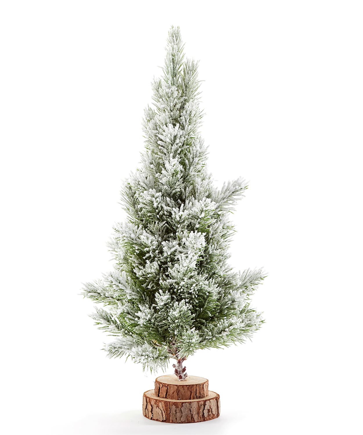 Snowy Pine Tree Table Top Decor