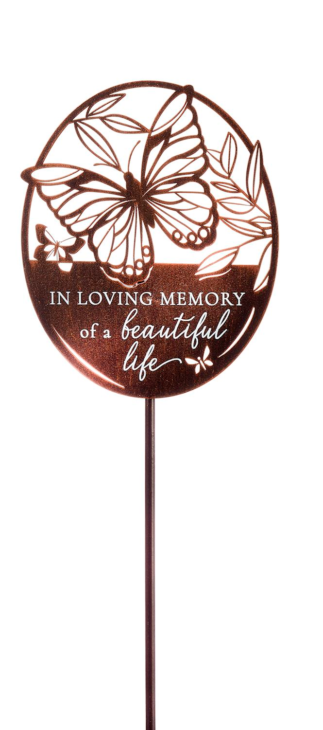 Laser Cut Butterfly Metal Stake