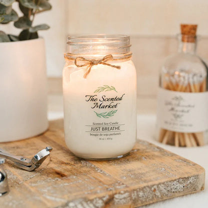Just Breathe - Soy Wax Candle 16oz