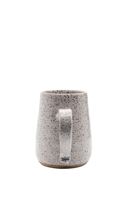 Dragonfly Pottery Mug - Stamped Handle