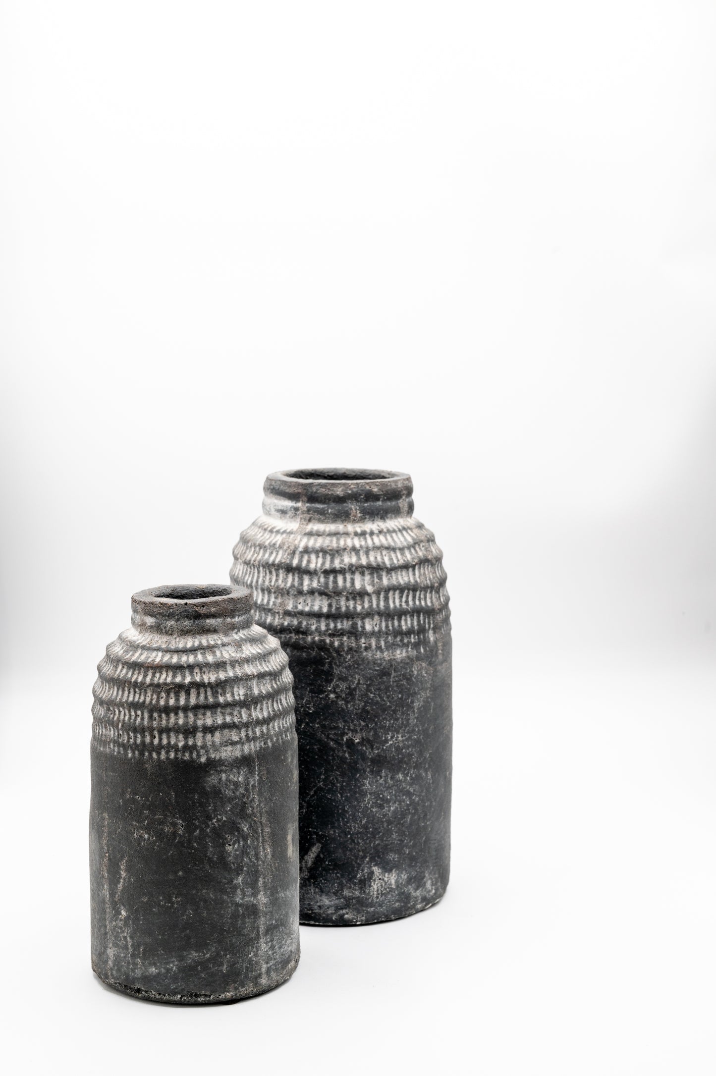 Rustic Grey Vase - 7"