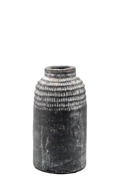 Rustic Grey Vase - 7"