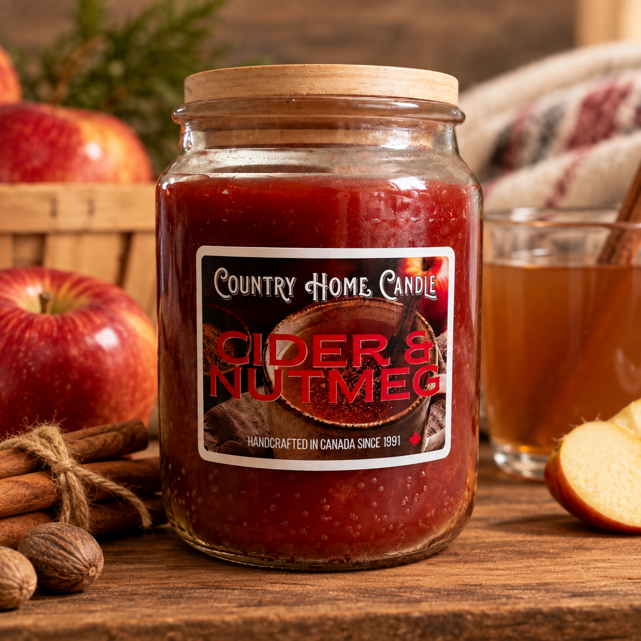 Cider & Nutmeg Paraffin Candle