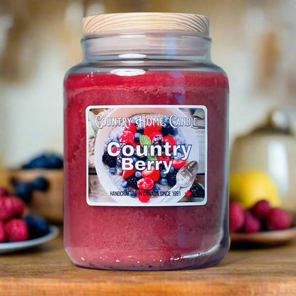 Country Berry Paraffin Candle