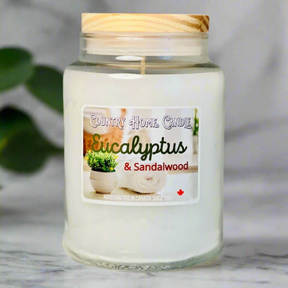 Eucalyptus & Sandalwood Paraffin Candle