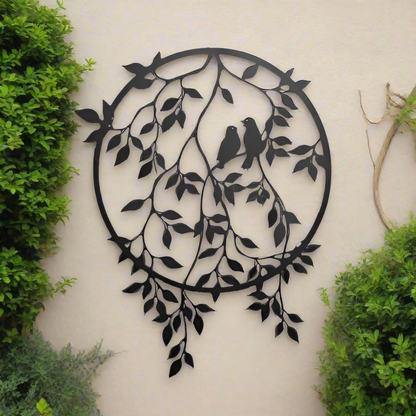 Bird Leaf Wall Decor