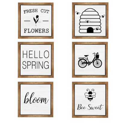 Square Framed Spring Signs
