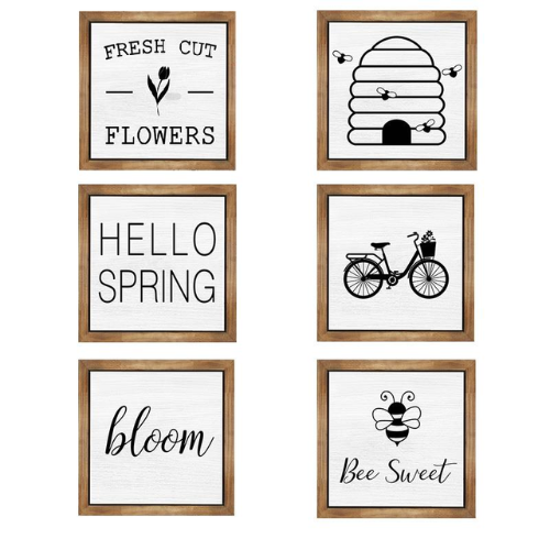 Square Framed Spring Signs
