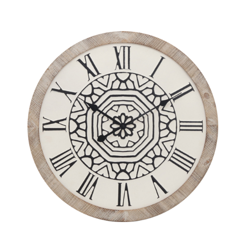 Mandala Rustic Wall Clock