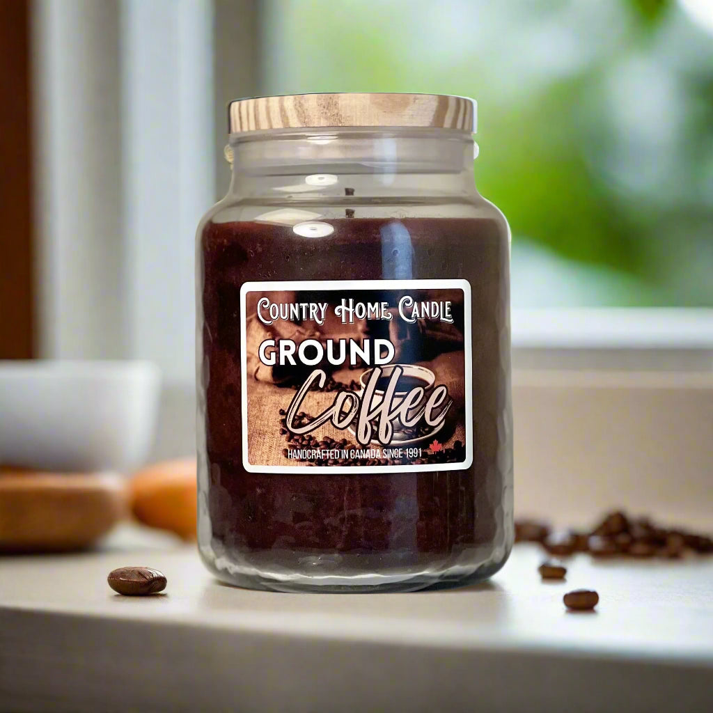 Ground Coffee Paraffin Candle